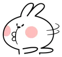 😕 emoji Spoiled Rabbit \Facial\ [@Stikeram] [SeRaMo.iR] Telegram sticker 16 of 41
