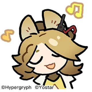 🎶 emoji [Arknights] Take a break Telegram sticker 13 of 16