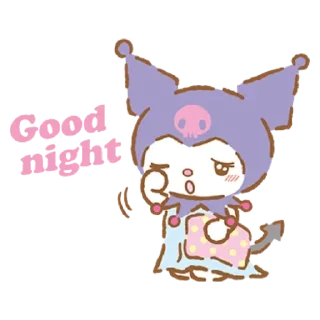 💟 emoji kuromi and my melody Telegram sticker 10 of 10