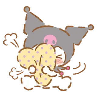 💟 emoji kuromi and my melody Telegram sticker 8 of 10