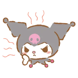 💟 emoji kuromi and my melody Telegram sticker 7 of 10