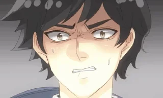 😰 emoji Webtoon gif @MyselfMeandIo Telegram sticker 23 of 50