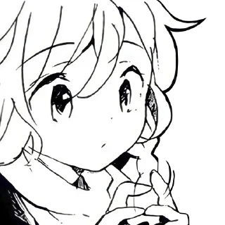 😶 emoji 2hu manga { @hoddychat } Telegram sticker 22 of 82