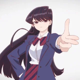🔮 emoji Komi Shouko @StickersofAnime Telegram sticker 12 of 105