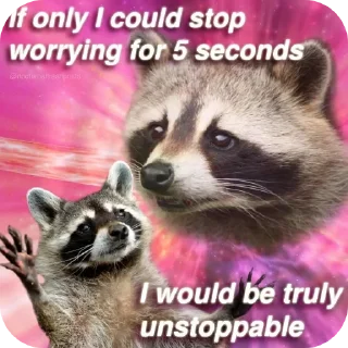 🐱 emoji Sad racoons Telegram sticker 23 of 42