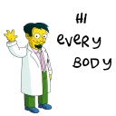 ✋ emoji The Simpsons @amishbni Telegram sticker 6 of 94