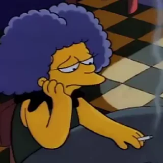 😐 emoji ‘The Simpsons | @iStickerLand, Telegram sticker 22 of 50