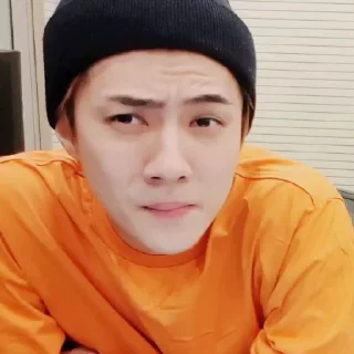 💿 emoji Sehun       @packsmee Telegram sticker 23 of 54