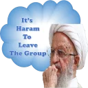 😂 emoji This pack is Haram Telegram sticker 11 of 12