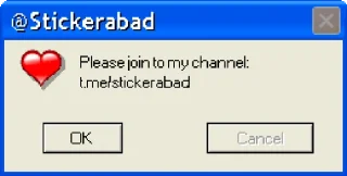 💬 emoji Windows XP - @Stickerabad Telegram sticker 10 of 10