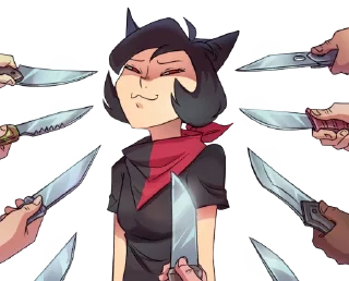 😏 emoji /leftypol/ catgirls | @StickersOfAstora Telegram sticker 12 of 70