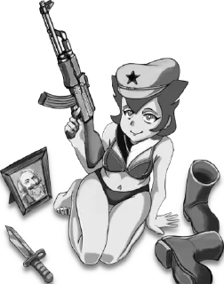 😏 emoji /leftypol/ catgirls | @StickersOfAstora Telegram sticker 14 of 70