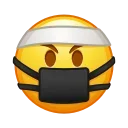 😷 emoji Crazy-1 @Stickersnew Telegram sticker 11 of 50