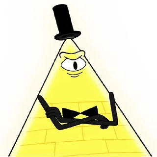 😒 emoji Bill Cipher Telegram sticker 9 of 58