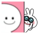 👀 emoji Spoiled Rabbit \LOOK\ [@Stikeram] [SeRaMo.iR] Telegram sticker 9 of 41