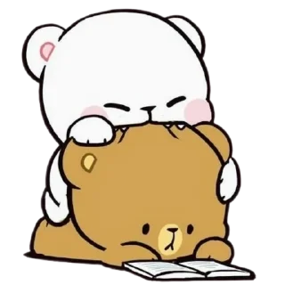 🌟 emoji Mocha and milk 🫶🏻 Telegram sticker 5 of 36