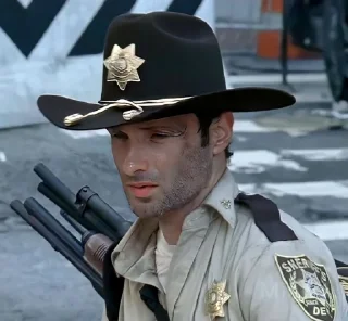 🙁 emoji Rick Grimes by @Lieutenant_Nightwolf Telegram sticker 11 of 120