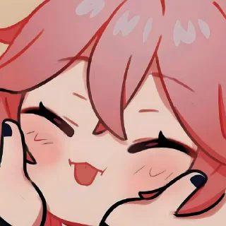 🦊 emoji Cute Genshin ᴮʸ @Amaa_San Telegram sticker 7 of 20