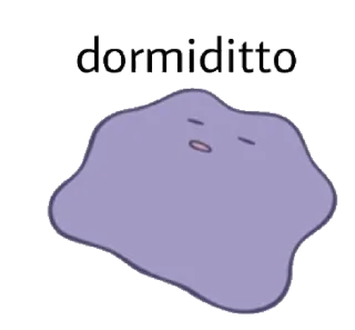😴 emoji Ditto Telegram sticker 8 of 24