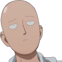 😕 emoji ONEPUNCHMAN Telegram sticker 17 of 25