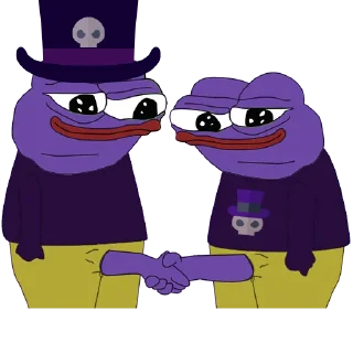 🤝 emoji Voodoo Pepes Telegram sticker 7 of 31