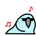 🎼 emoji Party Parrot @AM_stickers Telegram sticker 7 of 20