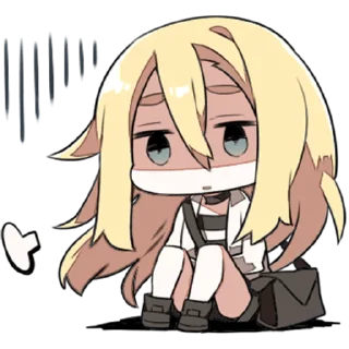 😓 emoji Angels of Death @Nekostickerss Telegram sticker 17 of 41