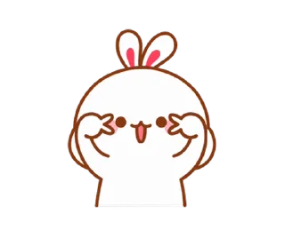 ✌️ emoji Lovely Tuji @Stickersnew Telegram sticker 11 of 50