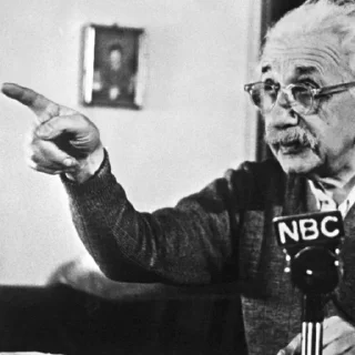 ☝️ emoji Einstein - @Stickerabad Telegram sticker 10 of 17