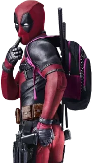 😏 emoji Deadpool Telegram sticker 18 of 34