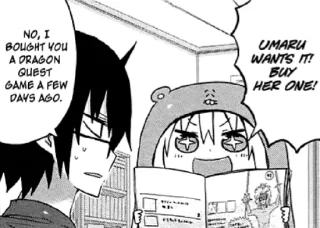 Sticker from Umaru posting