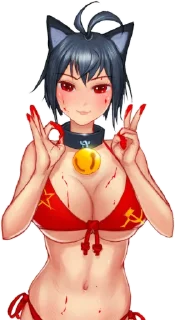 ☺️ emoji /leftypol/ catgirls | @StickersOfAstora Telegram sticker 18 of 70