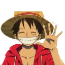 🖐 emoji Luffy Sticker(TokyoFX) Telegram sticker 9 of 63