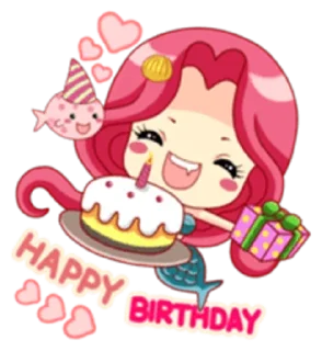 🎂 emoji Mermaid Princess - venus Telegram sticker 13 of 39