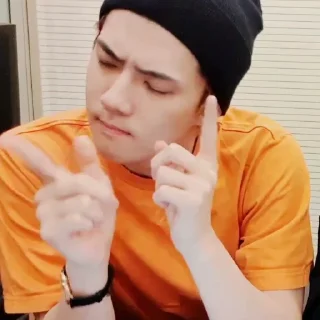 💿 emoji Sehun       @packsmee Telegram sticker 17 of 54