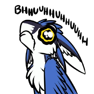 😭 emoji Ears Plenty, Head Empty Telegram sticker 14 of 92