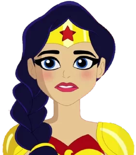 😧 emoji @Beautifulstickers👸dcsuperherogirls👸 Telegram sticker 23 of 120