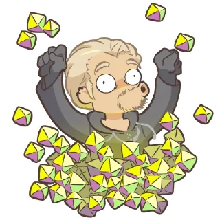 💰 emoji Organization XIII Telegram sticker 16 of 45