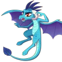 😡 emoji mlp ember Telegram sticker 12 of 19