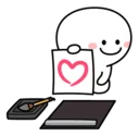 ❤ emoji Spoiled Rabbit Smile Person Telegram sticker 23 of 41