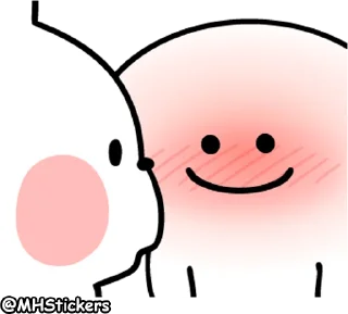 😘 emoji @MHStickers Spoiled Rabbit Smile Person 3 Telegram sticker 24 of 41
