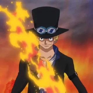 😈 emoji Sabo @StickersofAnime Telegram sticker 1 of 35