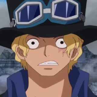 😒 emoji Sabo @StickersofAnime Telegram sticker 13 of 35