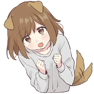 😍 emoji Cute Anime @English_World_Chatting Telegram sticker 10 of 120