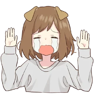 😓 emoji Cute Anime @English_World_Chatting Telegram sticker 19 of 120