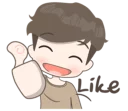 👍 emoji Cute Boy Telegram sticker 17 of 42