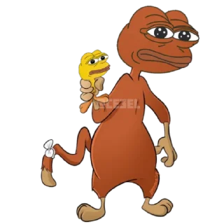 🐸 emoji Pepe 22🐸 @pepe_anubis @anubis_tim Telegram sticker 16 of 120