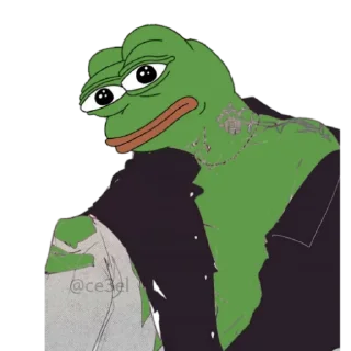 🐸 emoji 𝗣𝗲𝗽𝗲 𝟏𝟕 @pepe_anubis Telegram sticker 5 of 35