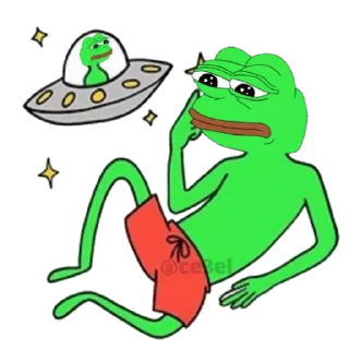 🐸 emoji 𝗣𝗲𝗽𝗲 𝟏𝟗 @pepe_anubis @anubis_tim Telegram sticker 3 of 50
