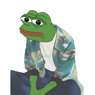 🐸 emoji 𝗣𝗲𝗽𝗲 𝟏𝟕 @pepe_anubis Telegram sticker 8 of 35